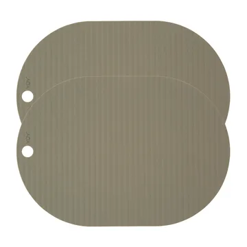 Ribbo placemat 2-pack - Olive - OYOY