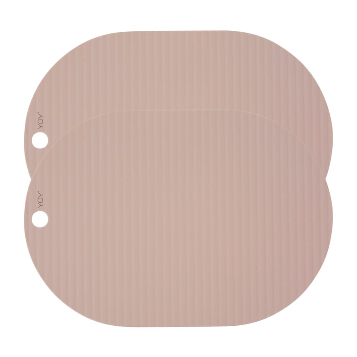 Ribbo placemat 2-pack, pink OYOY