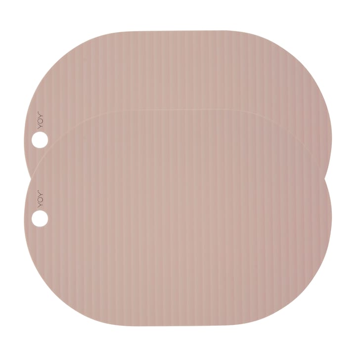 Ribbo placemat 2-pack - pink - OYOY