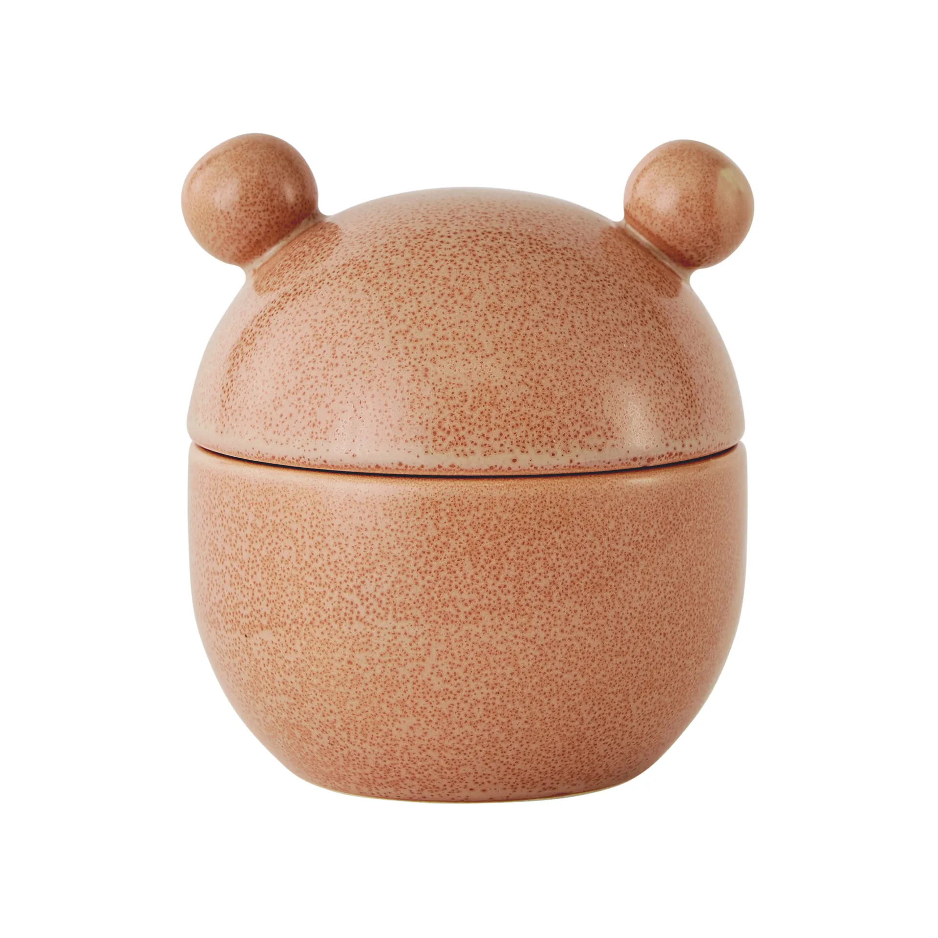 Saga Bonbonniere bowl with lid high Ø9 cm, Camel OYOY