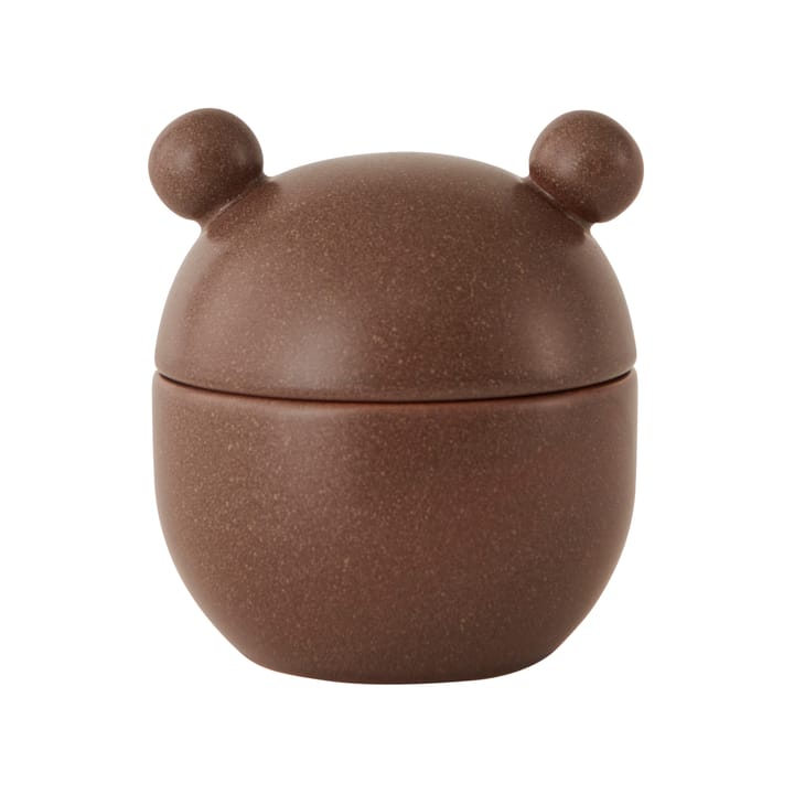 Saga Bonbonniere bowl with lid high Ø9 cm - chocolate - OYOY