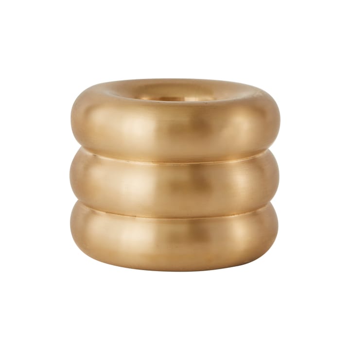 Savi candle sticks 3 cm - Brushed brass - OYOY