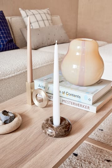 Savi marble candle sticks small 4 cm - Choko - OYOY