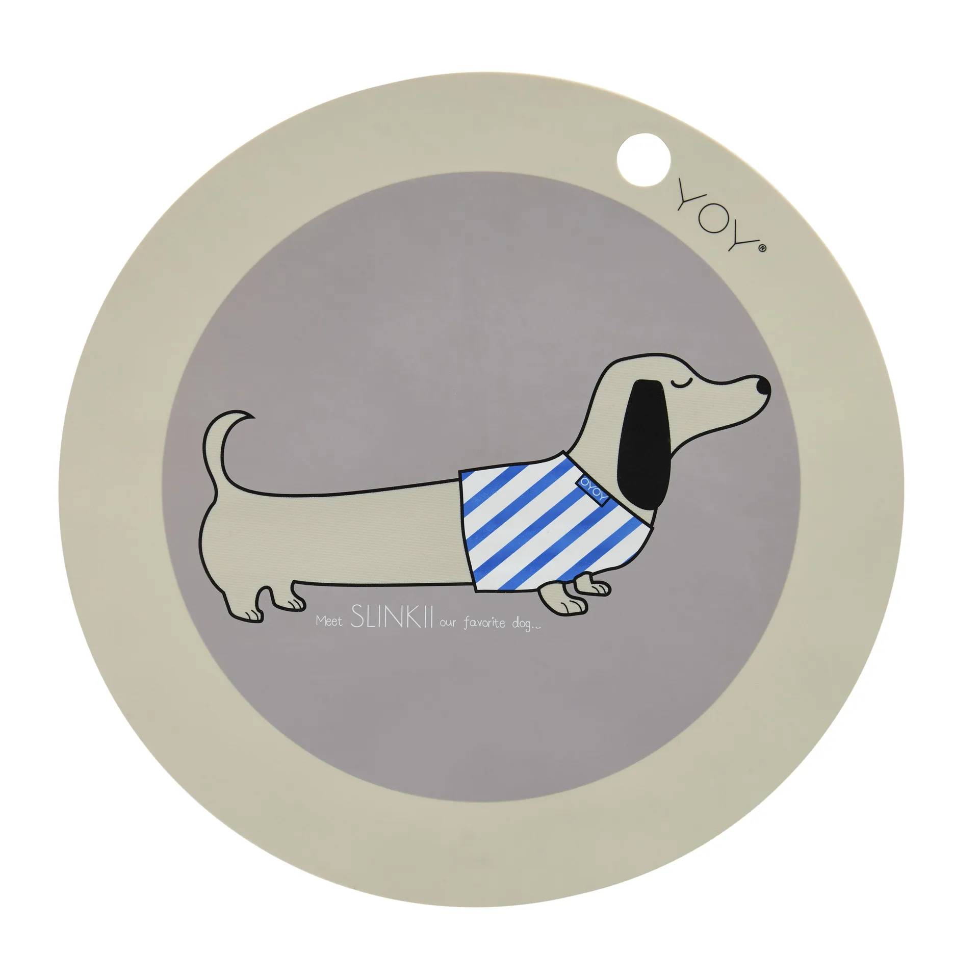 Slinkii placemat, grey OYOY