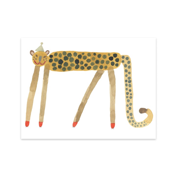 Smiling Leopard Elvis poster 30x40 cm, multi OYOY