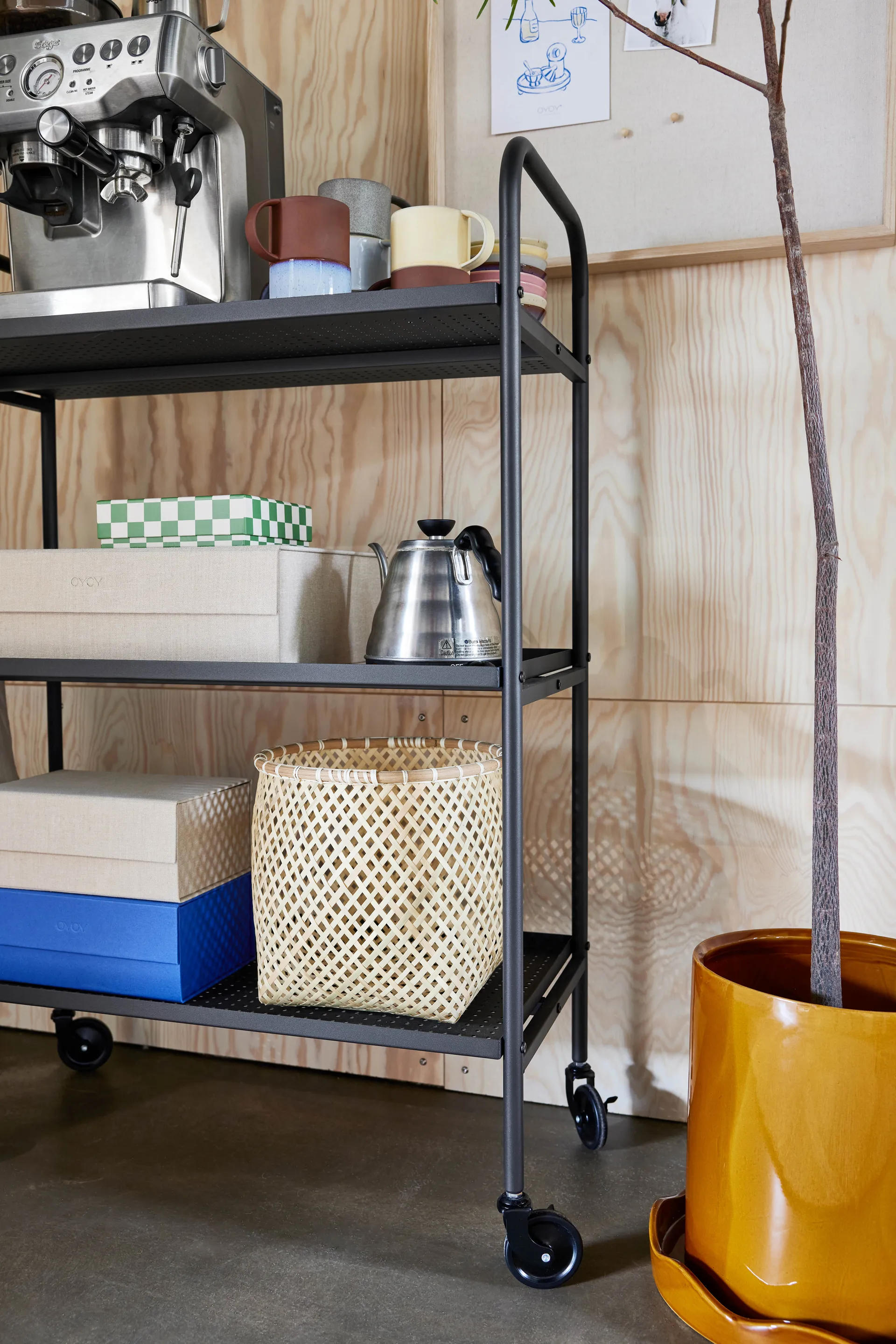 Sport Storage Basket Round, Nature OYOY