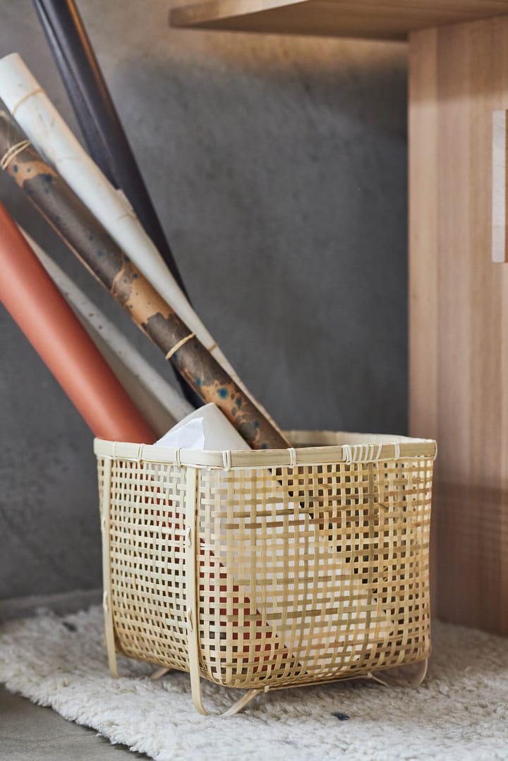 Sport Storage Basket Square, Nature OYOY