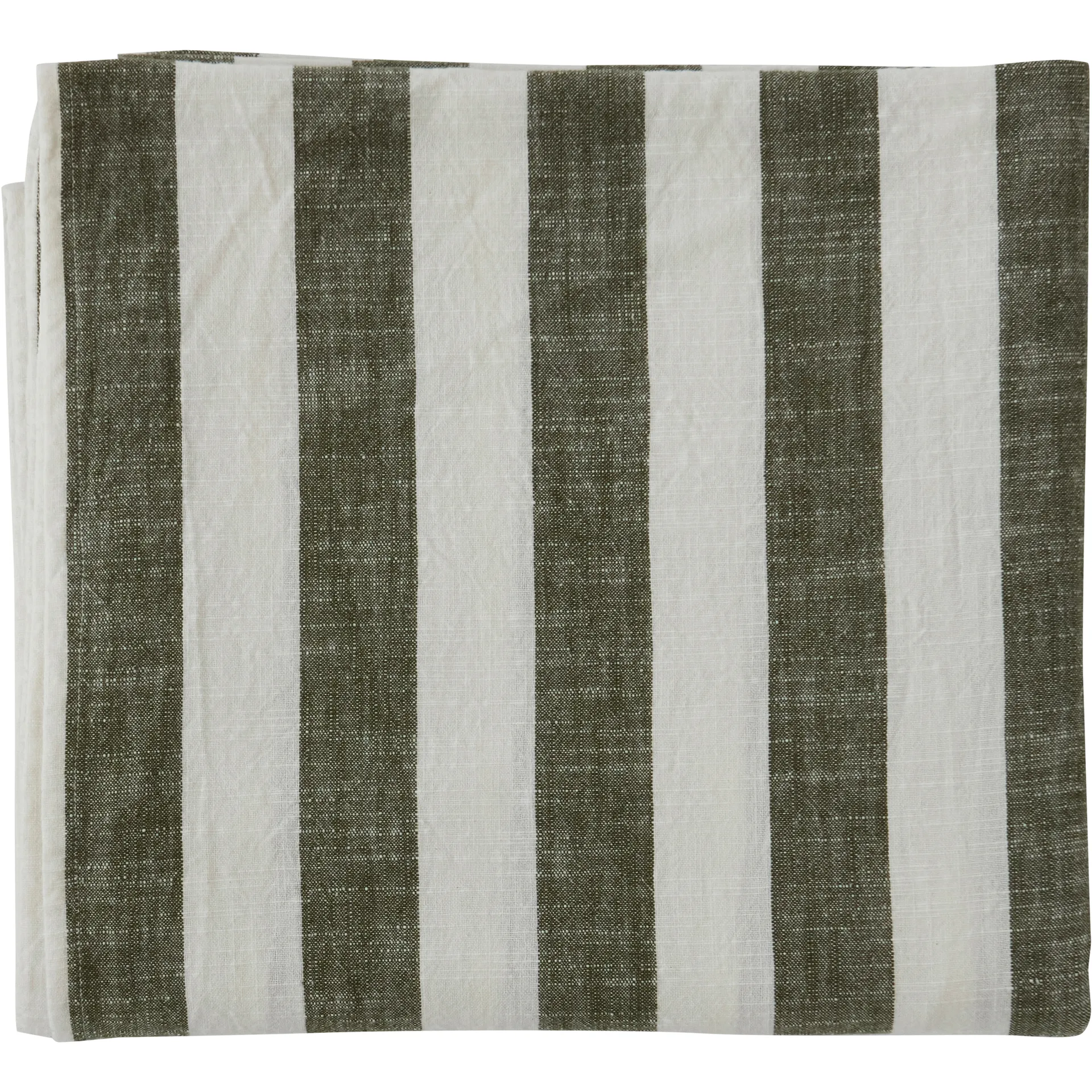 Striped tablecloth 140x260 cm, Olive OYOY