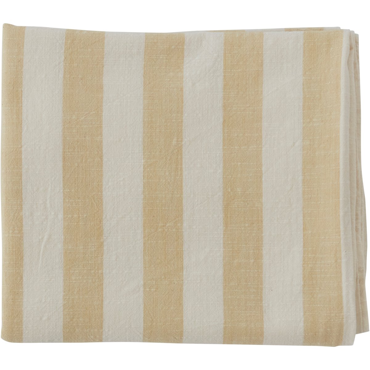 OYOY Striped tablecloth 140x260 cm Vanilla | Scandinavian Design | Tablecloths | Yellow