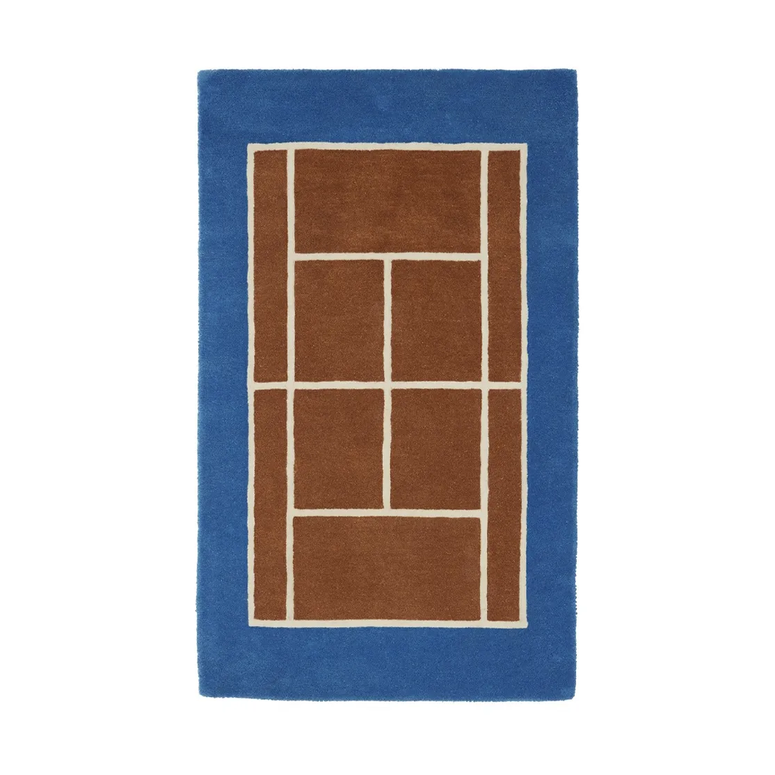 OYOY Living Design - Tennis Rug Caramel/Optic Blue