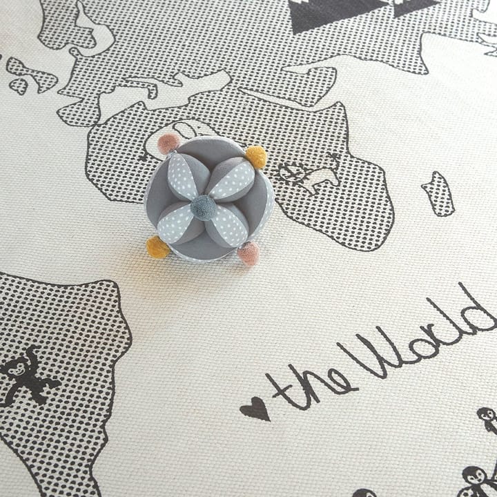 The world kids rug Ø 135 cm, beige-grey OYOY