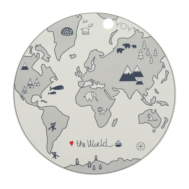 The world placemat - beige-grey - OYOY