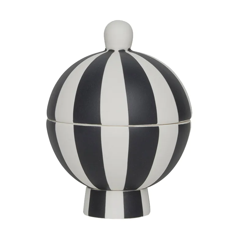 OYOY Toppu Bonbonniere Black-white | Scandinavian Design | Breakfast bowls | White