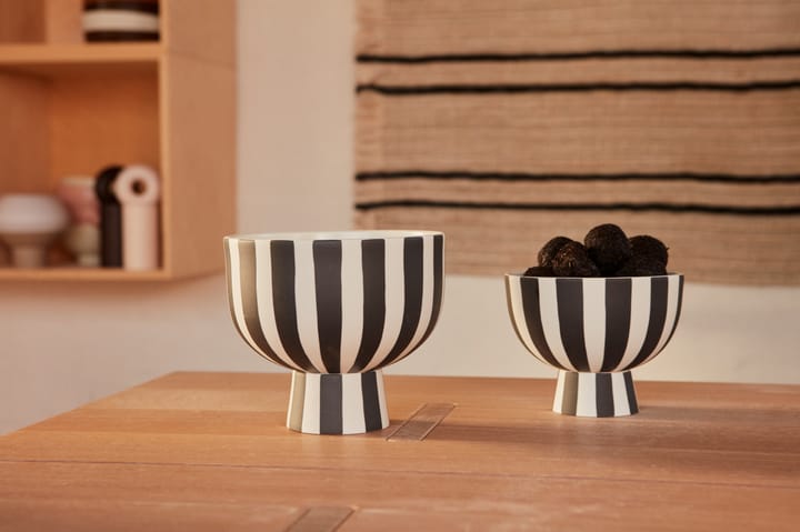 Toppu bowl Ø15 cm - Black-white - OYOY