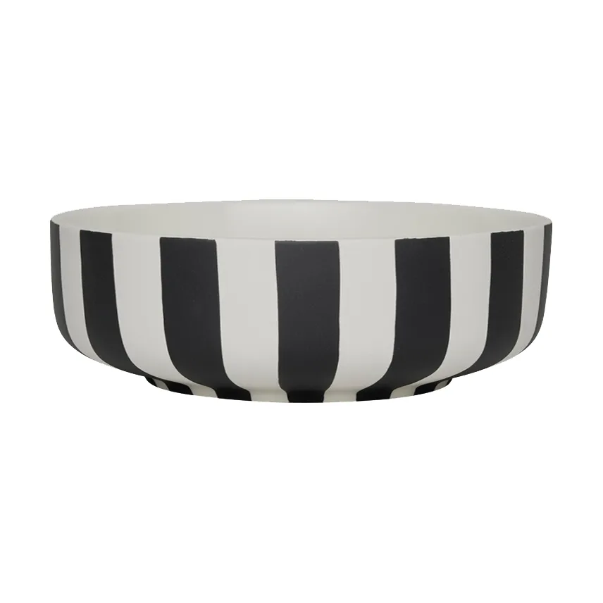 OYOY Toppu bowl o20 cm Black-white | Scandinavian Design | Breakfast bowls | White