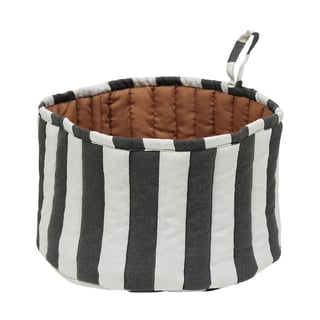 OYOY Toppu bread basket Ø24 cm Black-white -taupe