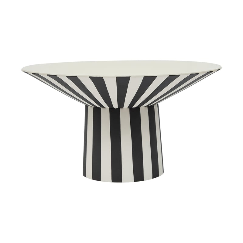 OYOY Toppu centerpiece high 17xØ30 cm White-black