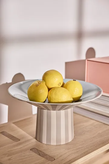 Toppu centerpiece high Ø30x17 cm - Clay-Ice blue - OYOY