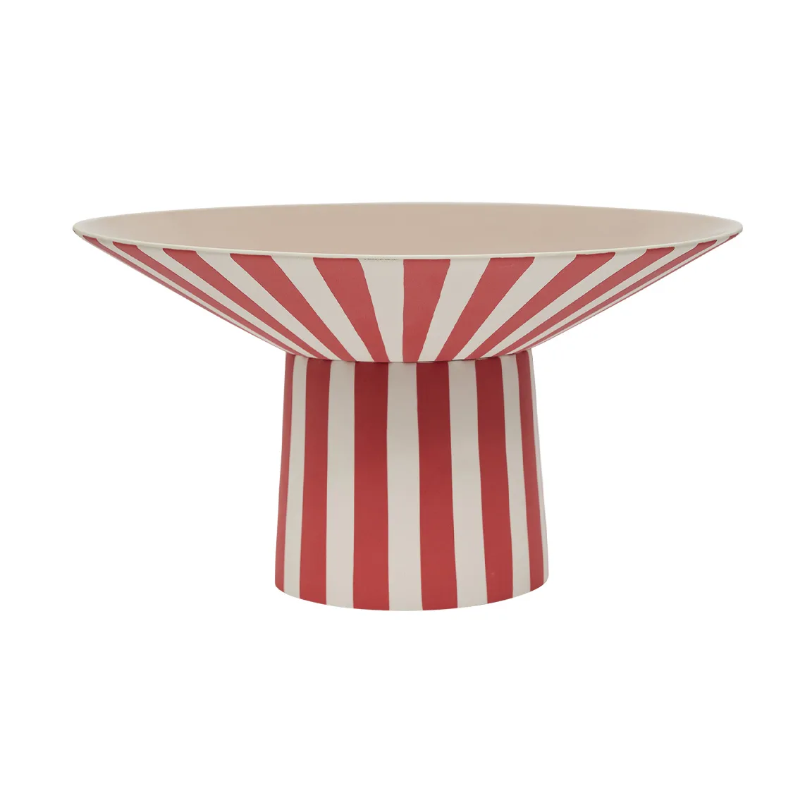 Toppu centerpiece high Ø30x17 cm, Red-peach OYOY