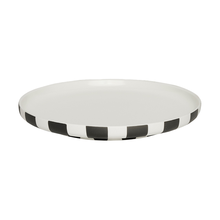 OYOY Toppu dinner plate o20 cm Black and white | Scandinavian Design | Dinner plates | White