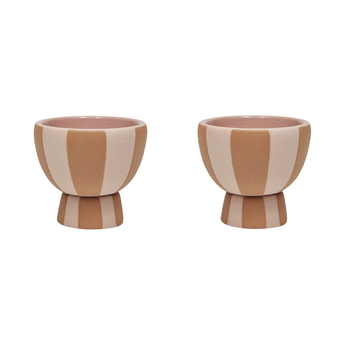 OYOY Toppu egg cup 2-pack Caramel-rose