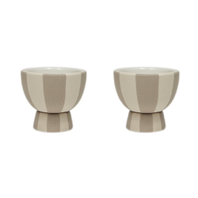 OYOY Toppu egg cup 2-pack Clay