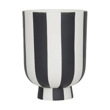 Toppu flower pot Ø8 cm - Black-white - OYOY