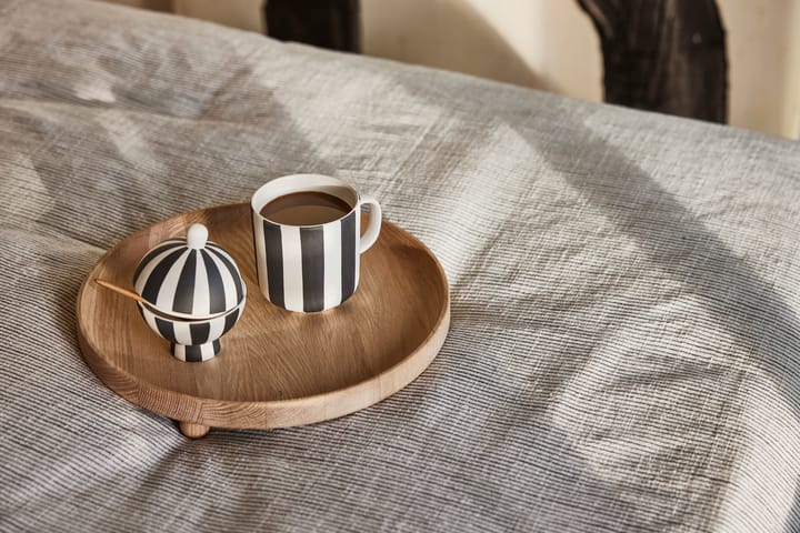 Toppu flower pot Ø8 cm, Black-white OYOY