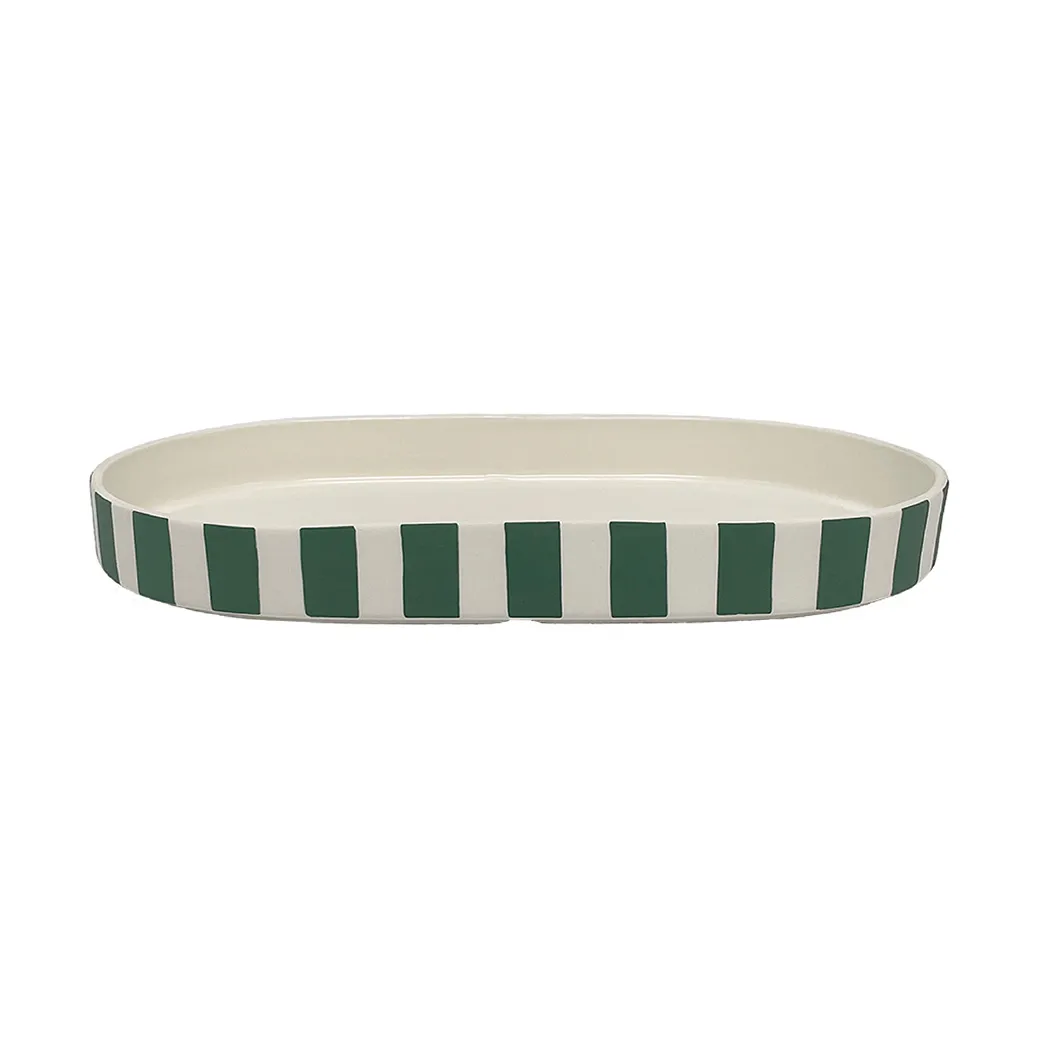 Toppu Oval Decoration Tray, Green OYOY