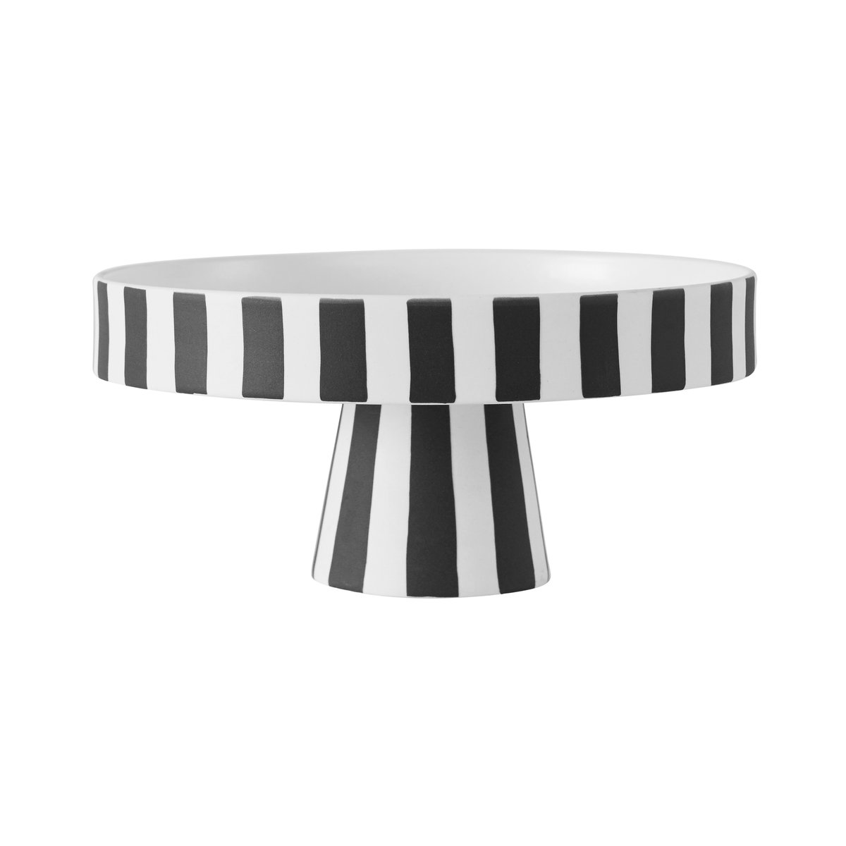 OYOY Toppu serving saucer o20 cm black-white | Scandinavian Design | Serving platters & dishes | Multi