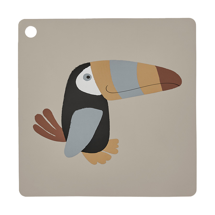 OYOY Toucan placemat Clay | Scandinavian Design | Placemats | Beige