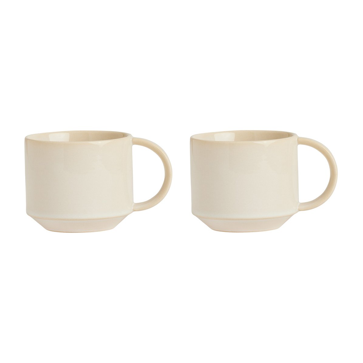 OYOY Yuka cup 2-pack Offwhite | Scandinavian Design | Coffee cups | White
