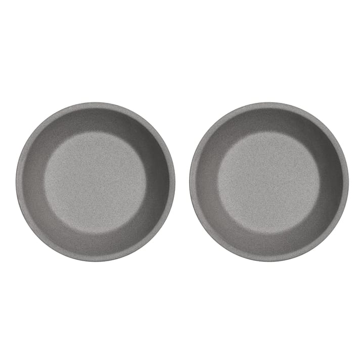 Yuka deep  plate Ø19 cm 2-pack - Stone - OYOY