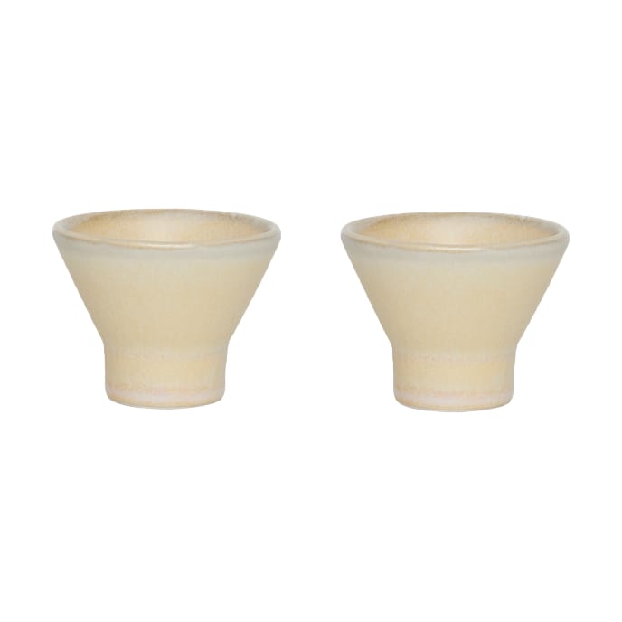 Yuka egg cup 2-pack - Butter - OYOY