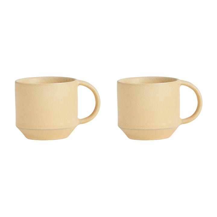 Yuka espresso cup 2-pack - Butter - OYOY