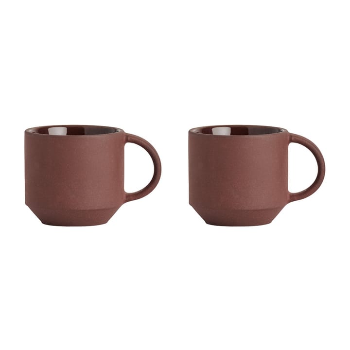 Yuka espresso cup 2-pack - Dark (brown) - OYOY