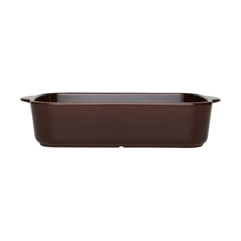 OYOY Yuka ovenproof dish 17.5x32 cm Dark terracotta