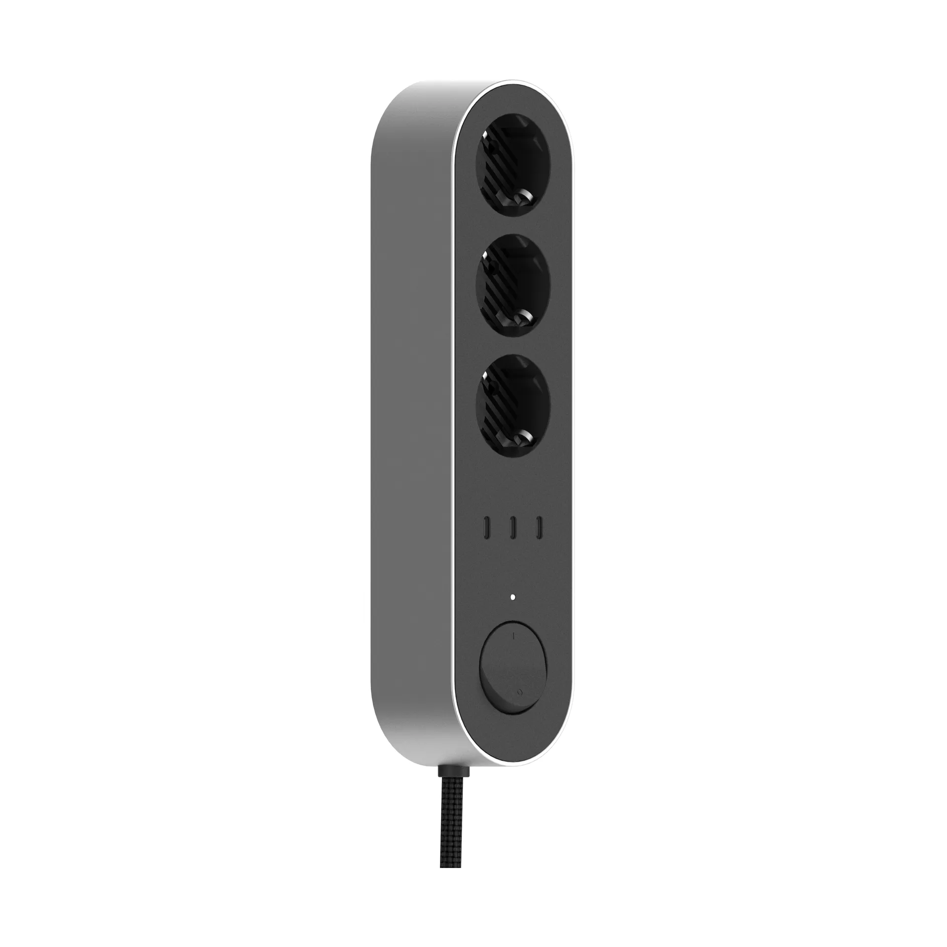 Palette Edgar Power Bar power strip Satin aluminum
