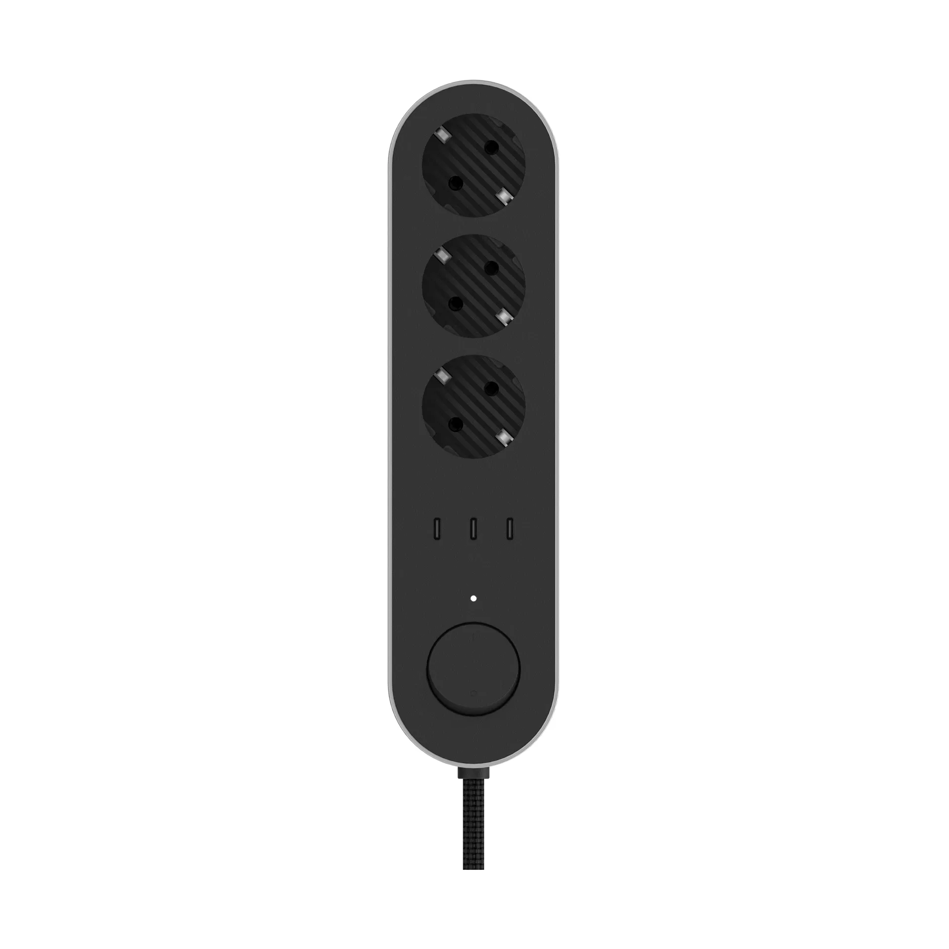 Edgar Power Bar power strip, Satin aluminum Palette