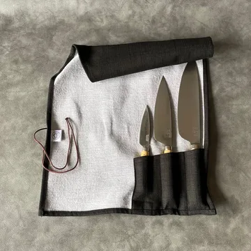 Pallarés traditional kitchen knives set of 3 - Black cover - Pallarès