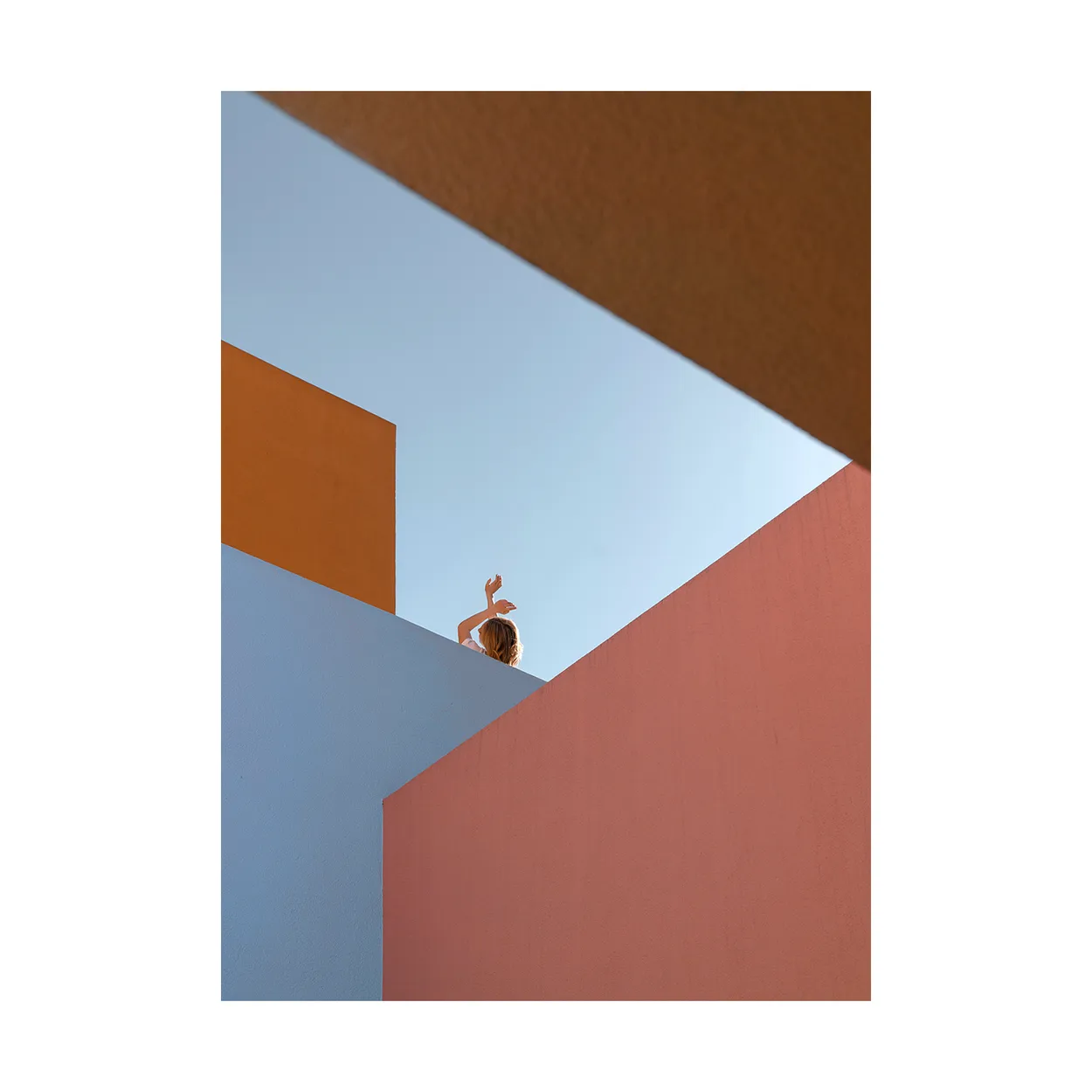 Paper Collective Angular Afternoon poster 30x40 cm | Scandinavian Design | Posters | Red