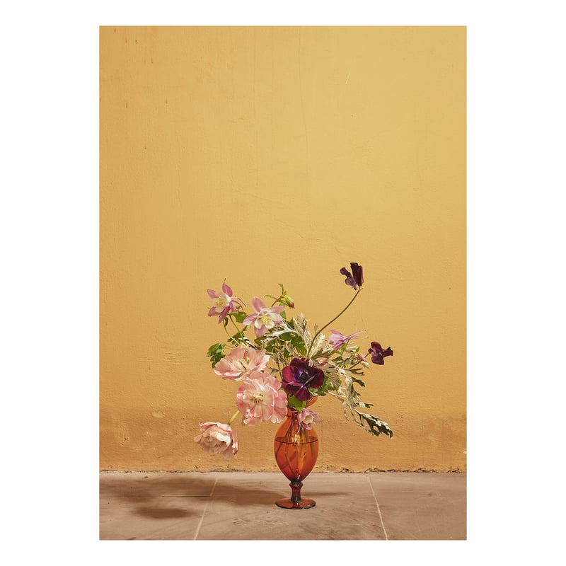 Paper Collective Blomst 02 Ochra poster 50x70 cm