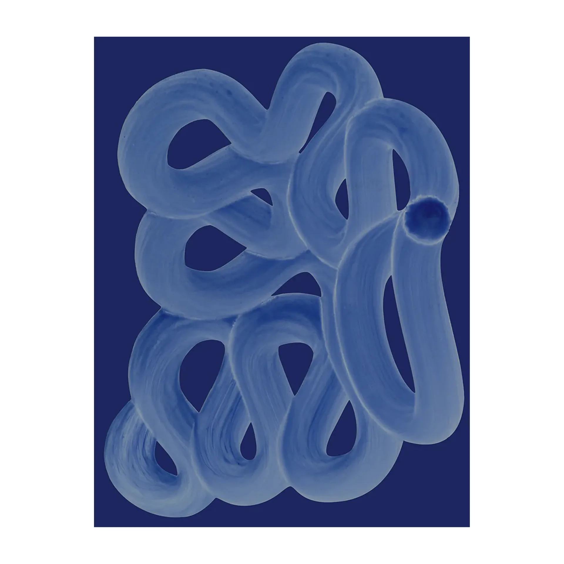 Blue Brush, 50x70 cm Paper Collective