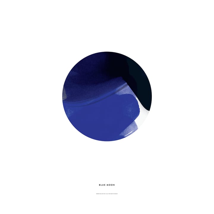 Blue moon poster, 50x70 cm Paper Collective