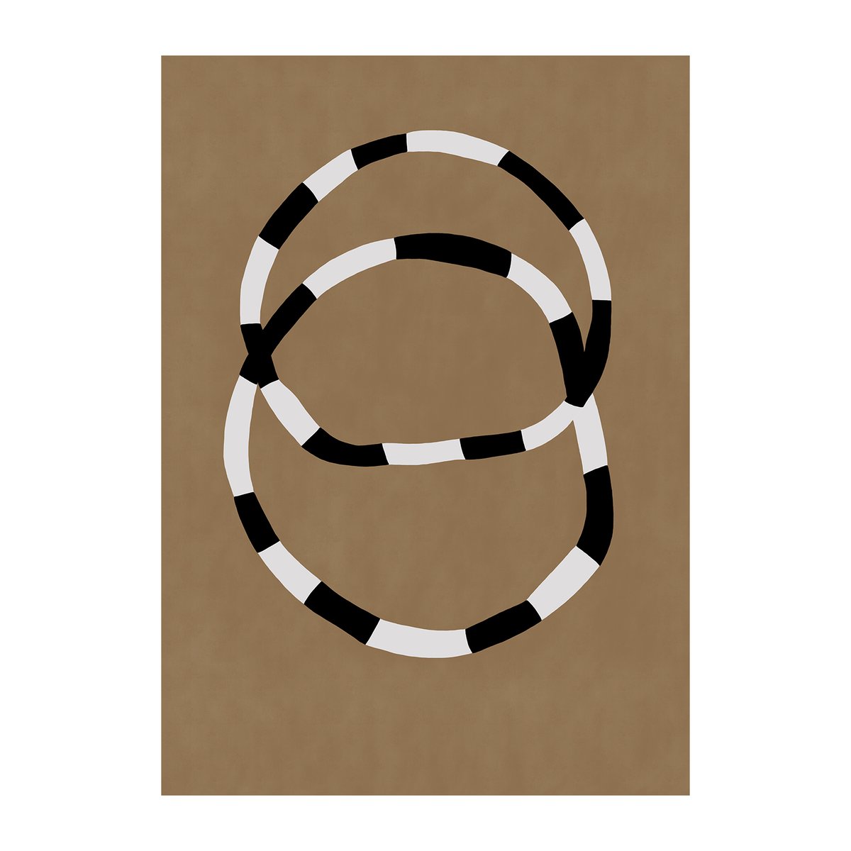 Paper Collective Bracelets poster 30x40 cm | Scandinavian Design | Posters | Brown