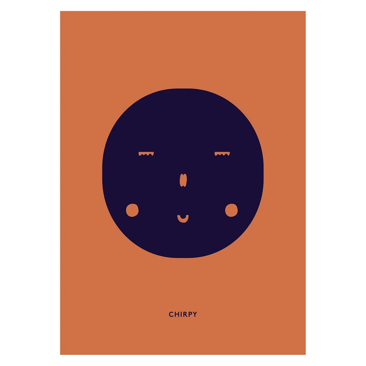 Paper Collective Chirpy Feeling poster 50x70 cm | Scandinavian Design | Posters | Black