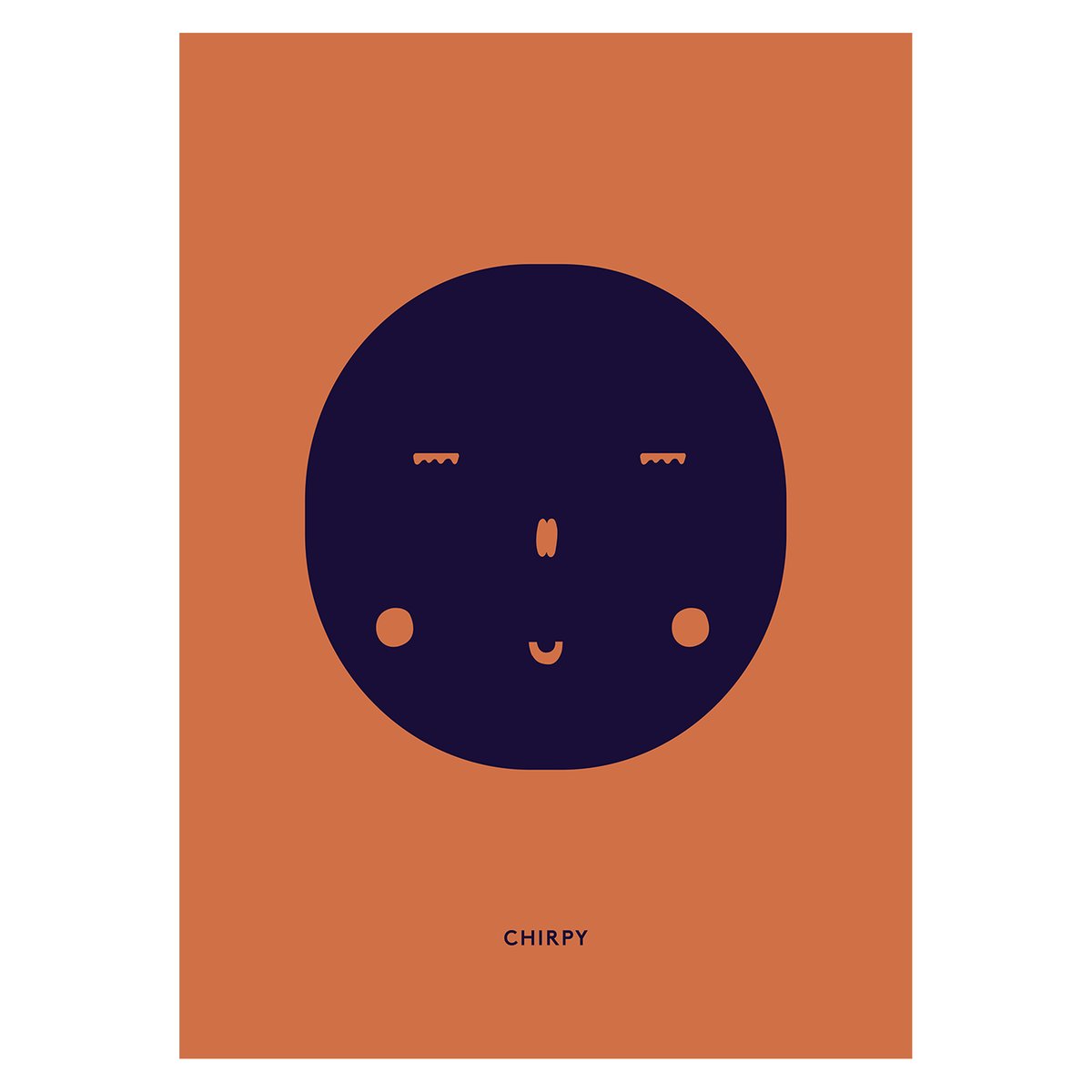 Paper Collective Chirpy Feeling poster 50x70 cm | Scandinavian Design | Posters | Black