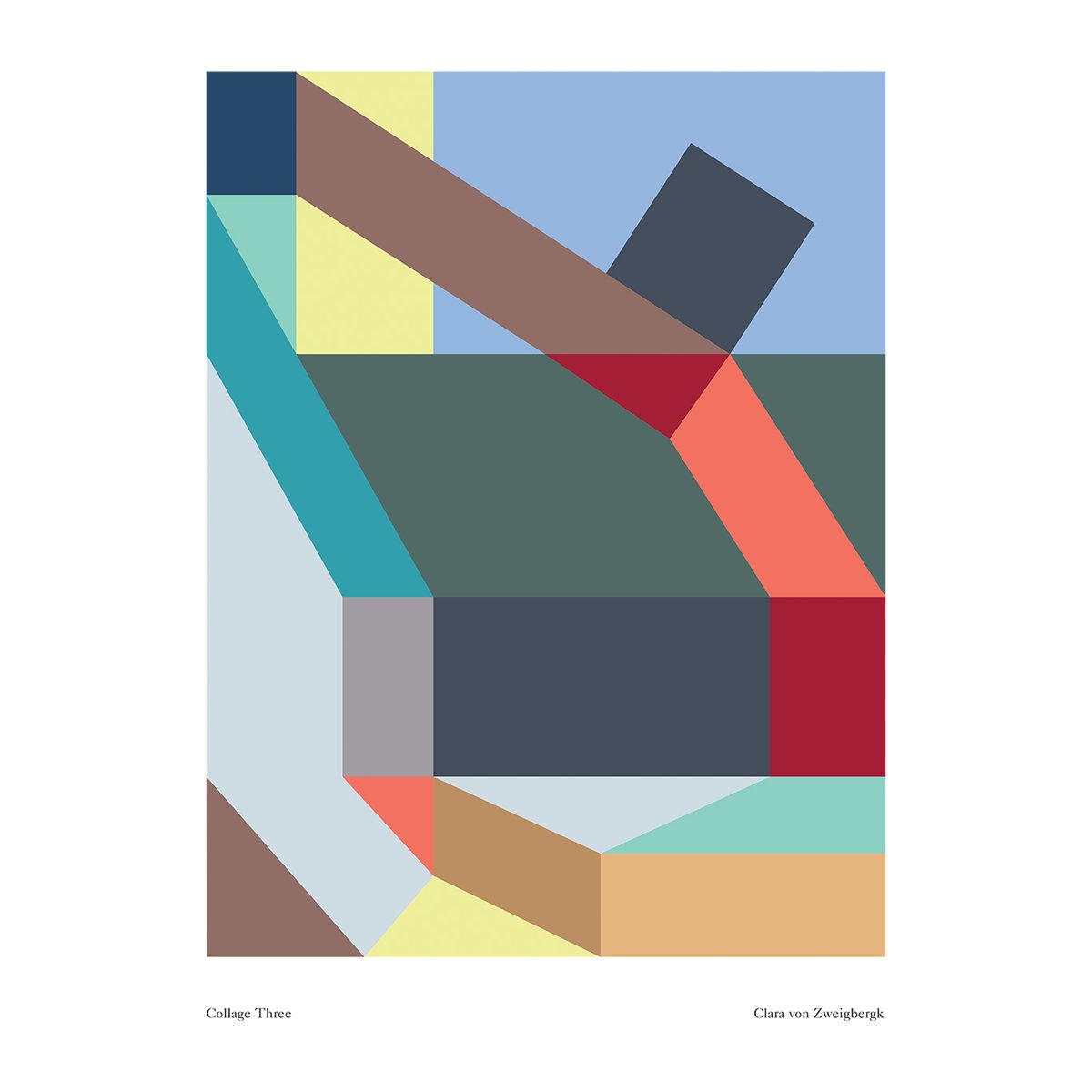 Paper Collective Collage Three poster 50x70 cm | Scandinavian Design | Posters | Multi