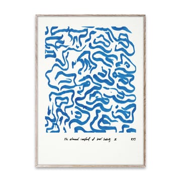 Comfort - Blue poster - 30x40 cm - Paper Collective