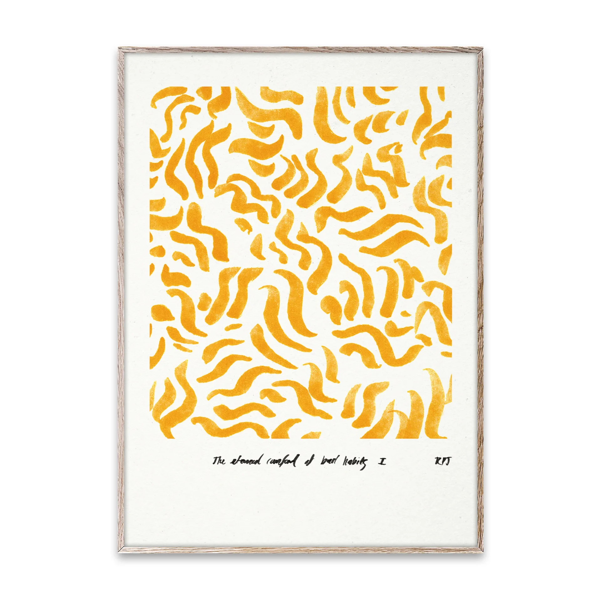 Comfort - Yellow poster, 30x40 cm Paper Collective